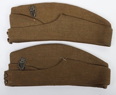 WW2 Ulster Home Guard Side Caps, Two Examples.