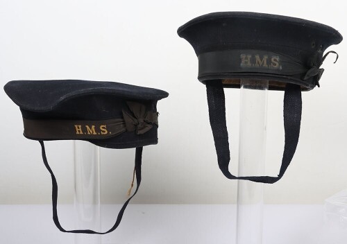 WW2 Royal Navy Rating Caps, Two Examples.