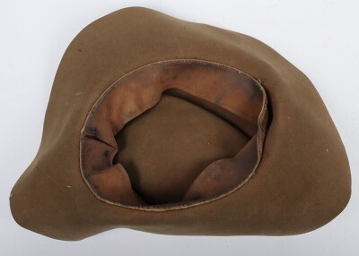 WW2 British Army Slouch Hat, 1943 dated. - 4