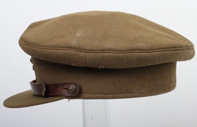 WW2 British Officers Peaked Cap, Kings Regiment, Indian Tailors. - 3