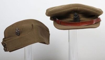 WW2 British Officers Side Cap and Peaked Cap. - 3