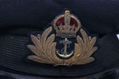 WW2 Royal Navy Officers Peaked Cap & Naval Ratings Cap. - 2