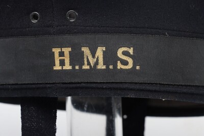 WW2 Royal Navy Officers Peaked Cap & Naval Ratings Cap. - 3