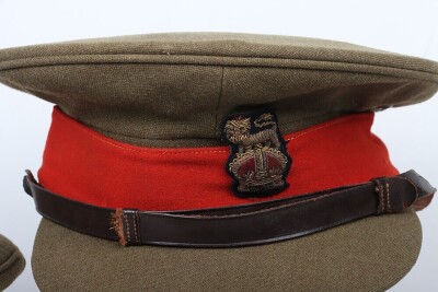 WW2 British Officers Peaked Caps, Staff Officers and Royal Engineers Examples. - 3