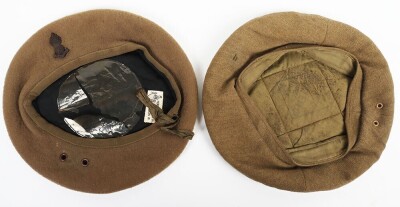 WW2 British Berets, General Service and Officers Examples.
