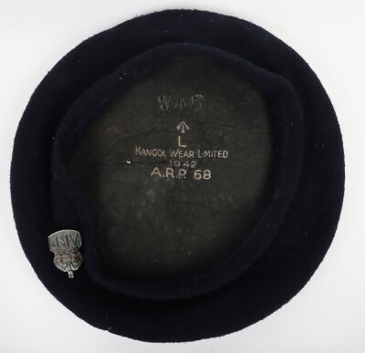 WW2 ARP Pattern 68 Wool Beret, 1942 Dated. - 2