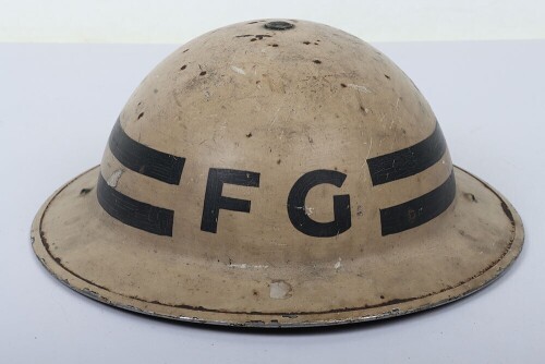 WW2 British Home Front Senior Fire Guard's Mk.II Helmet.