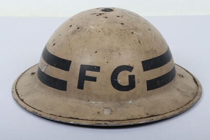 WW2 British Home Front Senior Fire Guard's Mk.II Helmet.