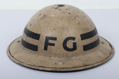 WW2 British Home Front Senior Fire Guard's Mk.II Helmet.