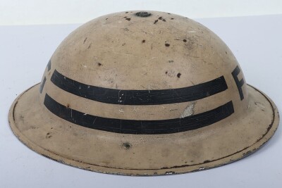 WW2 British Home Front Senior Fire Guard's Mk.II Helmet. - 2