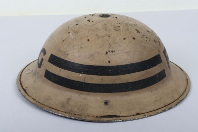 WW2 British Home Front Senior Fire Guard's Mk.II Helmet. - 4