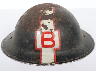 WW2 British Civil Defence Mk.II Steel Helmet.