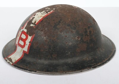 WW2 British Civil Defence Mk.II Steel Helmet. - 3