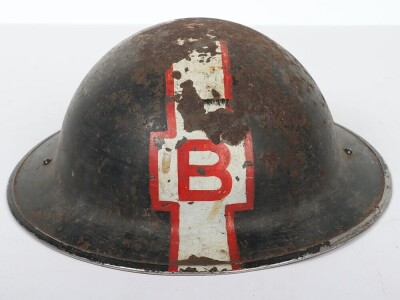 WW2 British Civil Defence Mk.II Steel Helmet. - 4