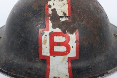 WW2 British Civil Defence Mk.II Steel Helmet. - 5
