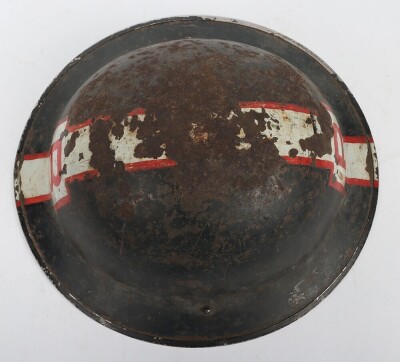 WW2 British Civil Defence Mk.II Steel Helmet. - 7