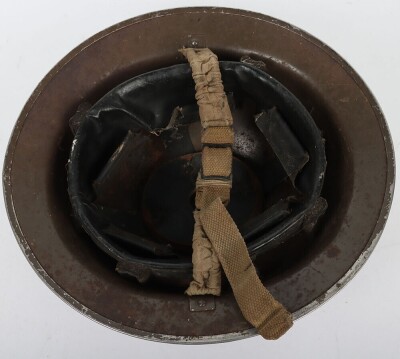 WW2 British Civil Defence Mk.II Steel Helmet. - 8