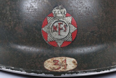 WW2 British Home Front, National Fire Service Mk.II Helmet. - 2