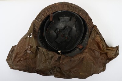 WW2 Home Front 'Plasfort' Helmet with Gas Cover. - 5