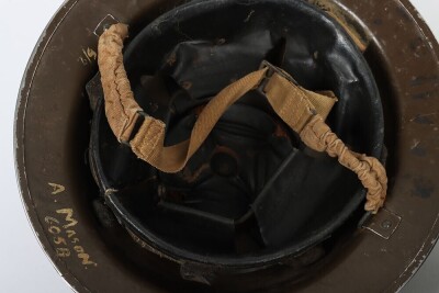 WW2 British Home Front Fire Service Mk.II Helmets, Two Examples - 7