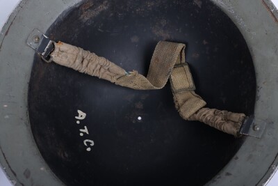 WW2 British Home Front Fire Service Mk.II Helmets, Two Examples - 8