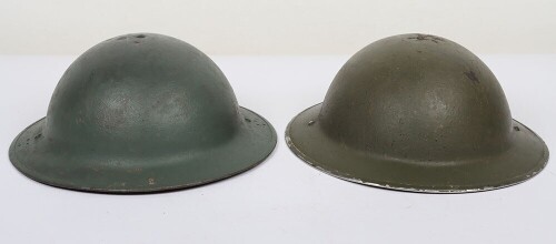 Two WW2 British Mk.II Steel Helmets.
