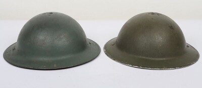 Two WW2 British Mk.II Steel Helmets.
