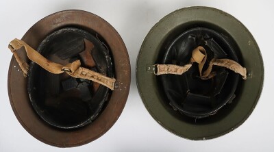 Two WW2 British Mk.II Steel Helmets. - 4