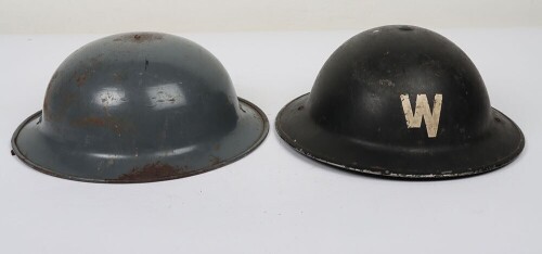 WW2 British Home Front, Warden's Helmet & Private Purchase Helmet.