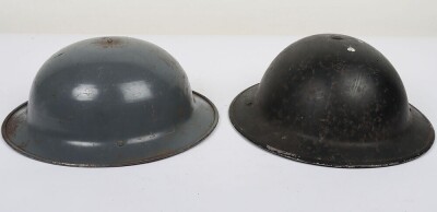 WW2 British Home Front, Warden's Helmet & Private Purchase Helmet. - 3
