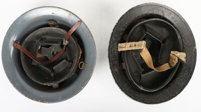 WW2 British Home Front, Warden's Helmet & Private Purchase Helmet. - 4