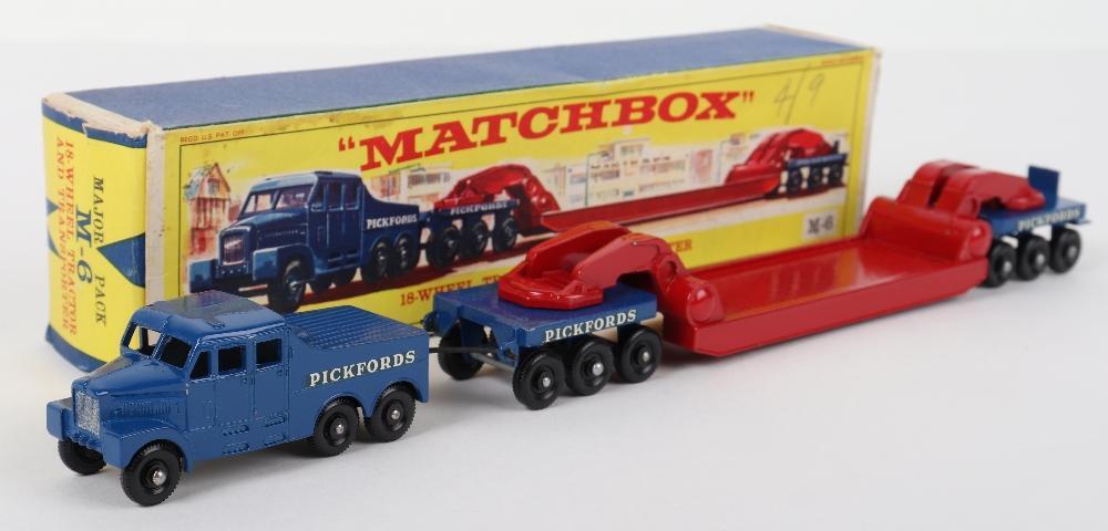 MATCHBOX N°M6A 18 WHEEL TRANSPORTER 1967 Matchbox Lesney Major Pack M-6 Pickfords 18-Wheel Tractor