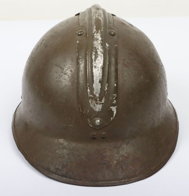 WW2 French M1926 Adrian Steel Combat Helmet. - 3