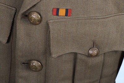 WW1 British Devonshire Regiment Officers Cuff Rank Tunic - 5