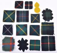 Selection of Scottish Regimental Tartan Formation Signs and Badge Backings