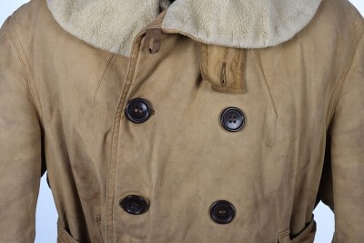 1930s French Mackinaw Fur Lined Coat. - 4