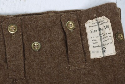 Rare Large Size 1940 Pattern British Battle Dress Trousers - 2