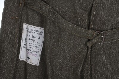 WW2 British ATS Combination Denim Overalls - 5