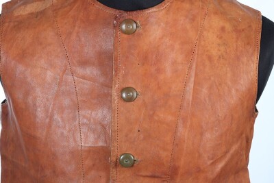 British 1942 ATS Leather Jerkin - 4