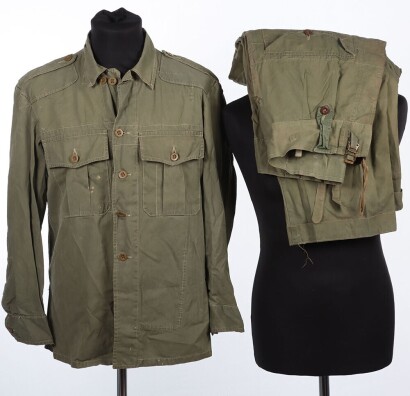 WW2 British Jungle Greens Tunic and Trousers
