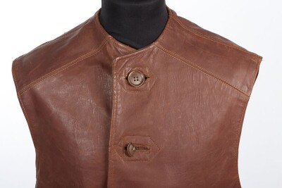WW2 British 1941 Dated Leather Jerkin - 4