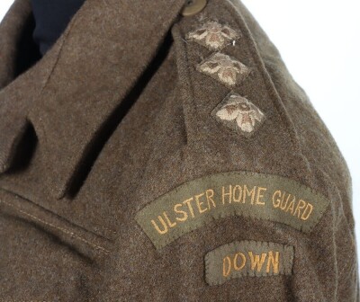 Scarce WW2 Ulster Home Guard 'Down' Officers Battle Dress Blouse - 5