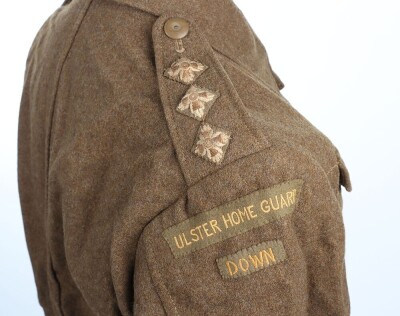 Scarce WW2 Ulster Home Guard 'Down' Officers Battle Dress Blouse - 6