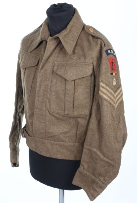 WW2 British Royal Electrical and Mechanical Engineers Anti-Aircraft Command Battle Dress Blouse