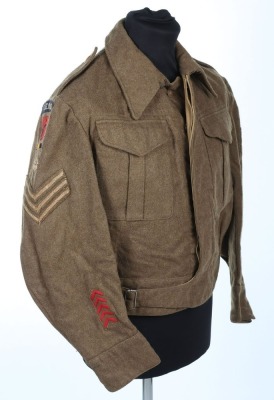 WW2 British Royal Electrical and Mechanical Engineers Anti-Aircraft Command Battle Dress Blouse - 2