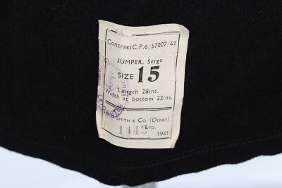 WW2 Royal Navy Serge Wool Jumper - 3