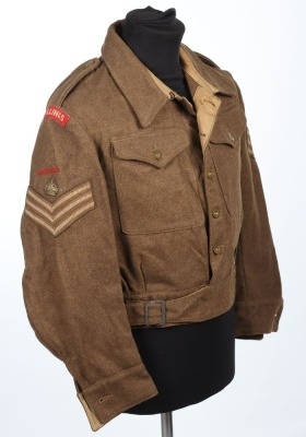 WW2 British Austerity Pattern Battle Dress Blouse, Inniskilling's. - 2