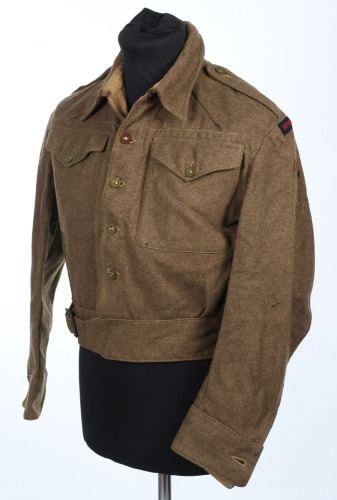 WW2 British Austerity Pattern Battle Dress Blouse, Royal Artillery.