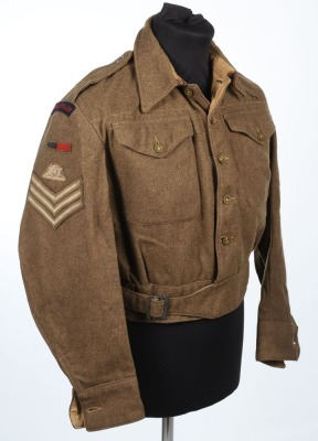 WW2 British Austerity Pattern Battle Dress Blouse, Royal Artillery. - 2