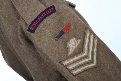 WW2 British Austerity Pattern Battle Dress Blouse, Royal Artillery. - 4